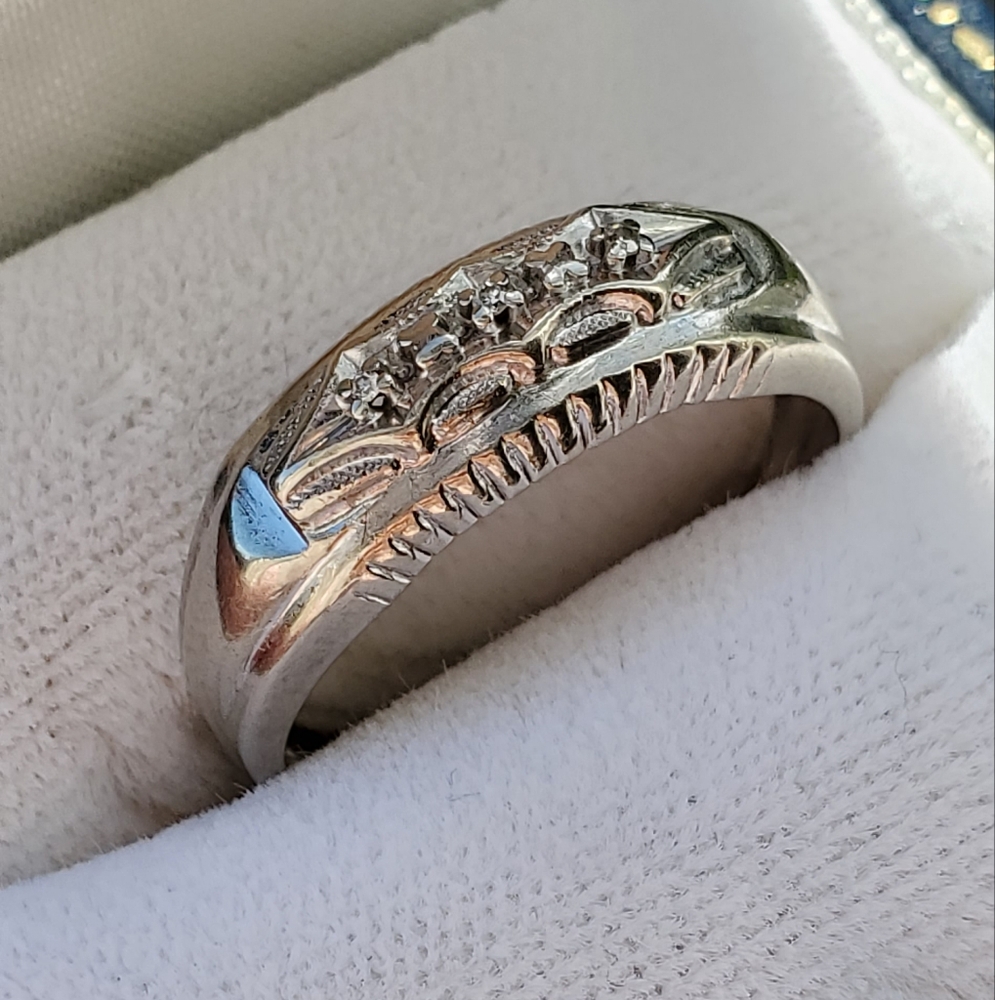 Antique Wedding Band Ring 14kt